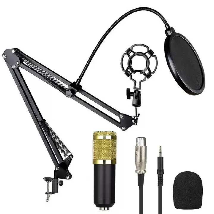 Microphone, Professional Audio V8 Sound Card Set Mic Studio Condenser Microphones for Live Streaming and Karaoke Podcast Recording,Equipment