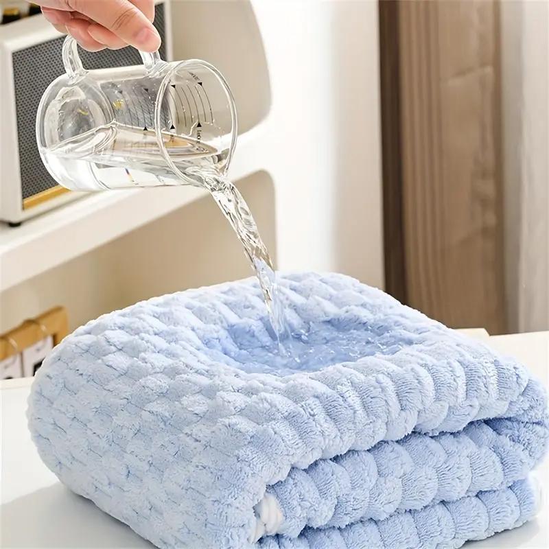 1 pcs Bath towel for adults, 70*140CM extra thick, can be wrapped around, women's coral velvet towel, super absorbent, hair drying cap towel perfect gift for friends and family