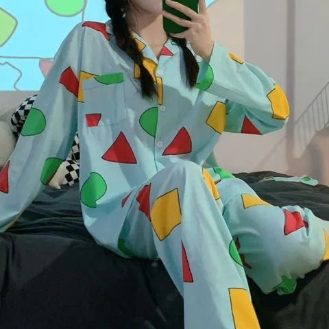 Women's 2-piece pajamas set leopard print long-sleeved with top and pants for autumn and winter, casual loungewear，pajama