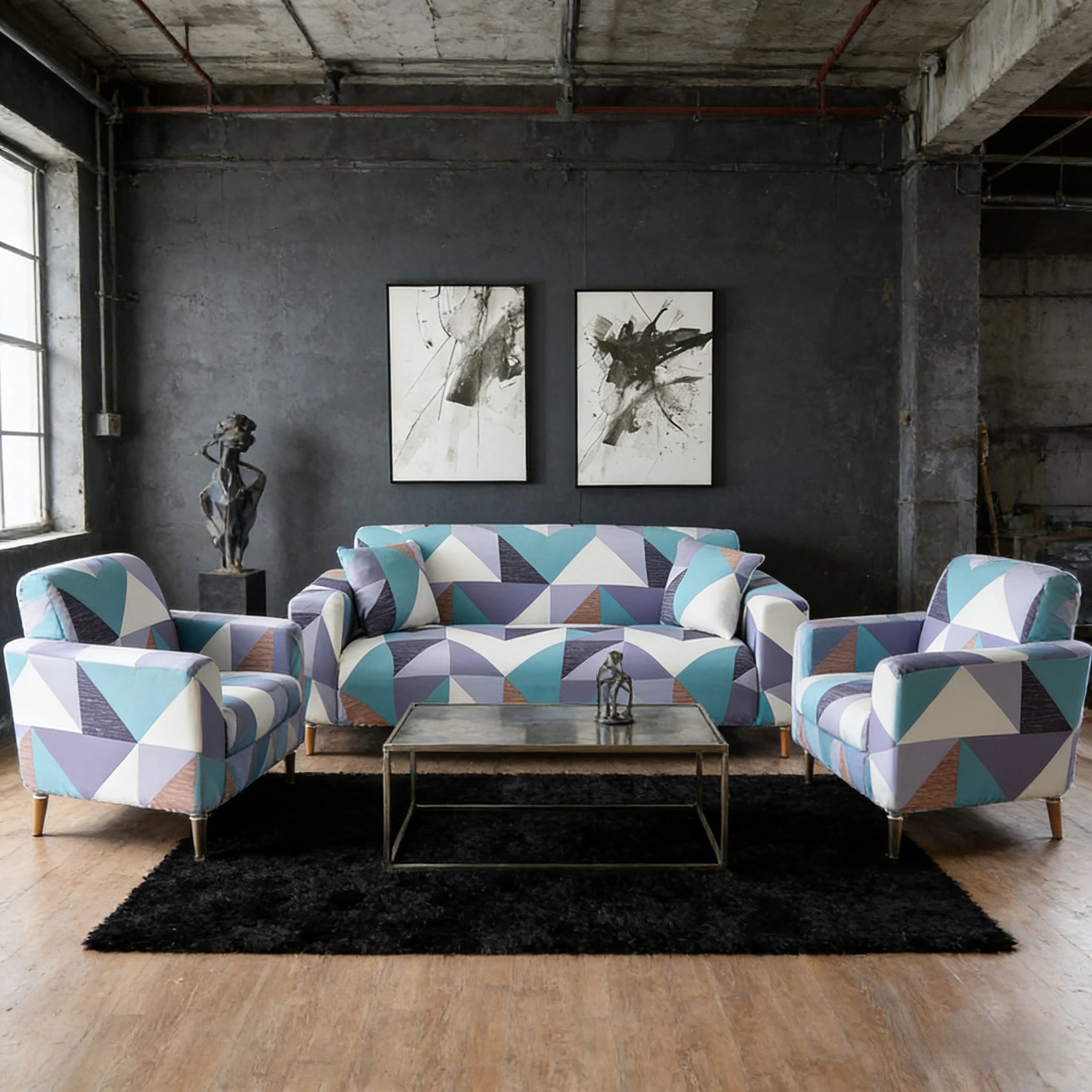 Universal  sofa cover （not include sofa）elastic sofa cover All inclusive four season  anti slip dust-proof fabric sofa cover cloth for Living Room Stretch Slipcover Armchair Couch Cover