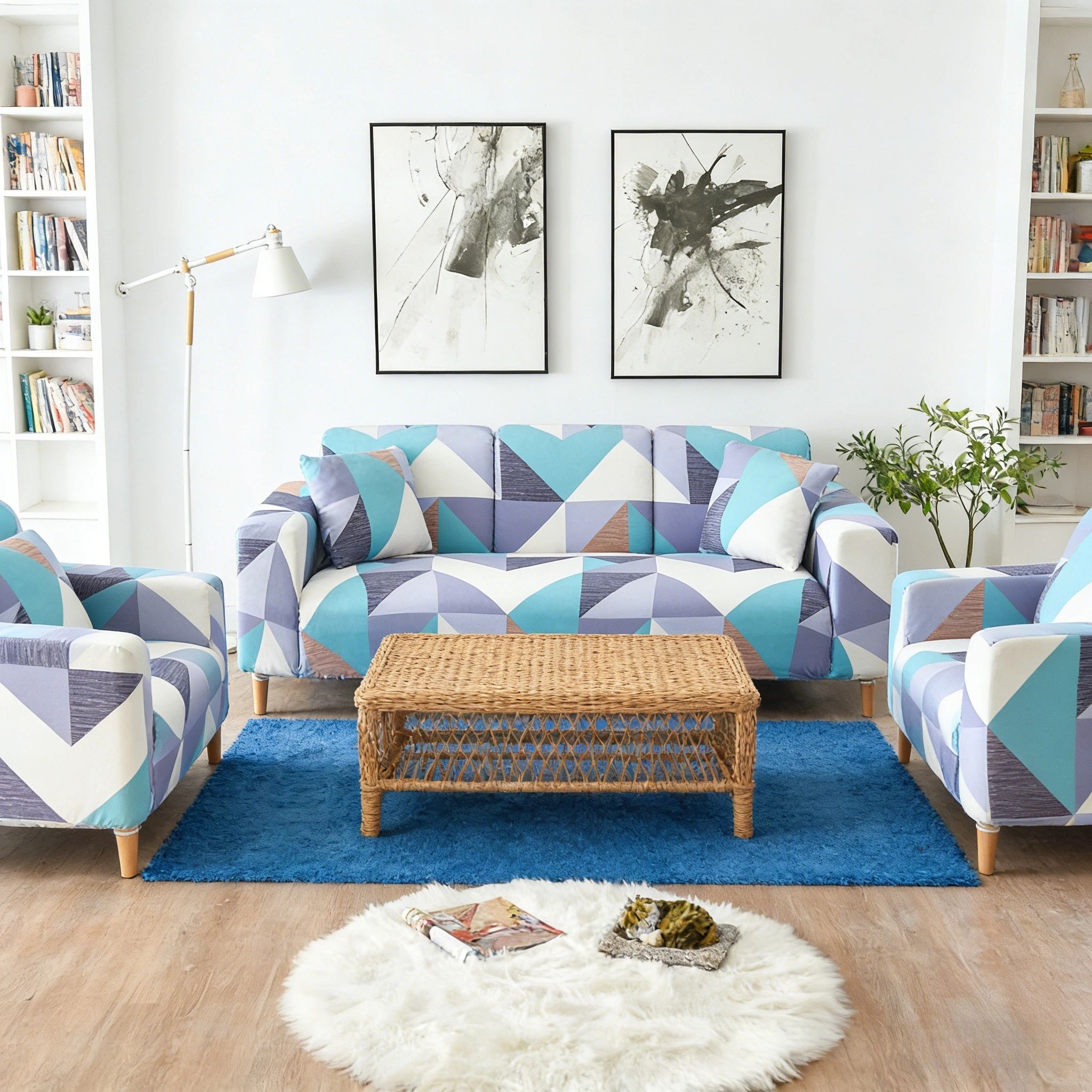 Universal  sofa cover （not include sofa）elastic sofa cover All inclusive four season  anti slip dust-proof fabric sofa cover cloth for Living Room Stretch Slipcover Armchair Couch Cover