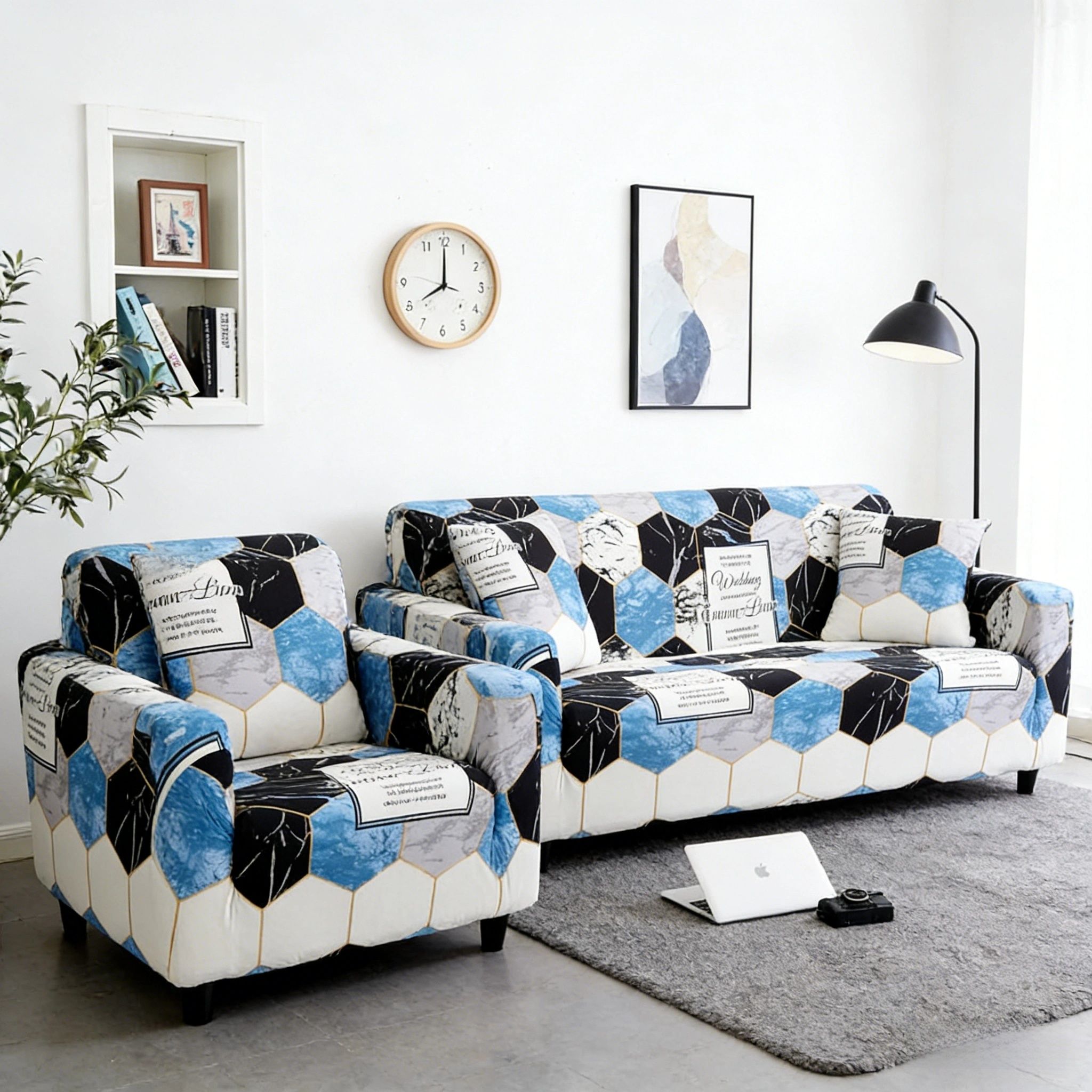 Slipcover Sofa Cover for 1/2/3 Seat (no sofa) all inclusive four season universal sofa cover elastic sofa cover dust-proof fabric sofa cover cloth for Living Room Stretch Armchair Couch Cover