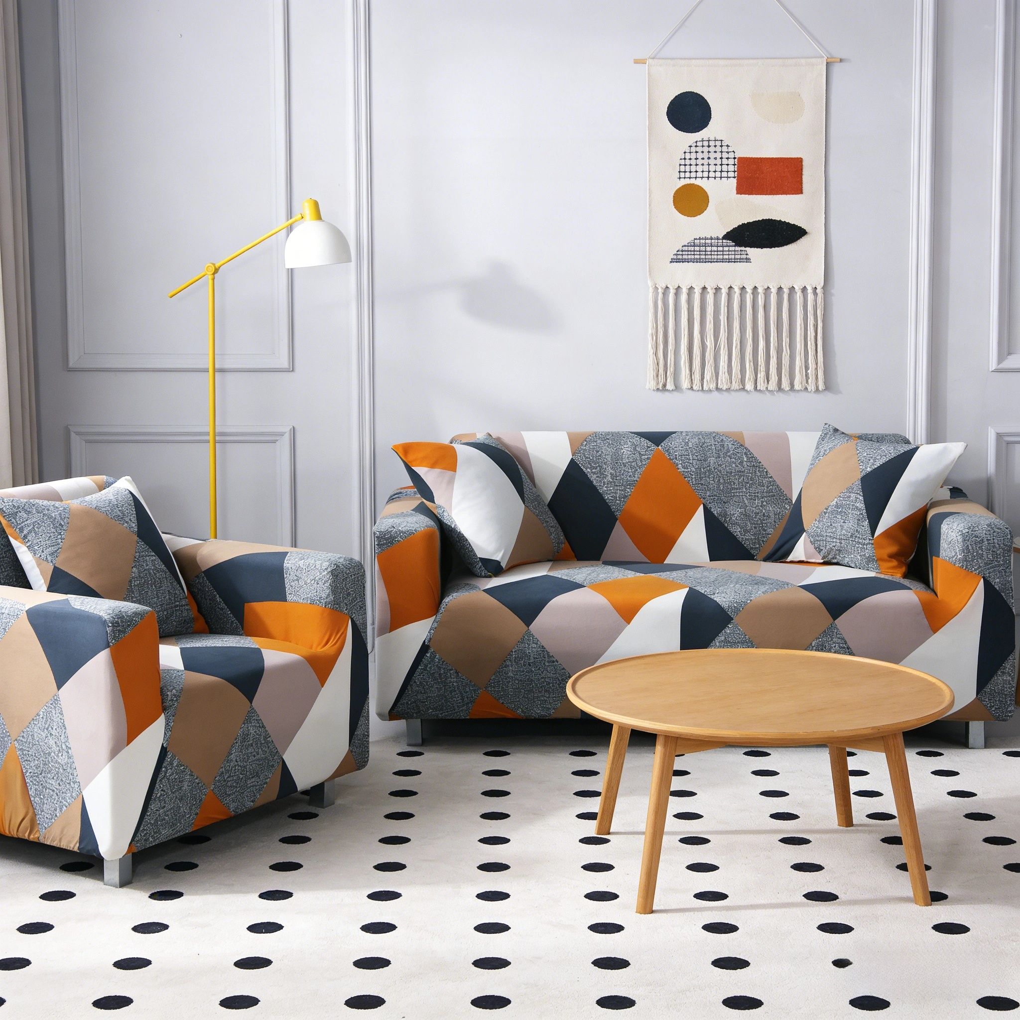 Slipcover Sofa Cover for 1/2/3 Seat (no sofa) all inclusive four season universal sofa cover elastic sofa cover dust-proof fabric sofa cover cloth for Living Room Stretch Armchair Couch Cover