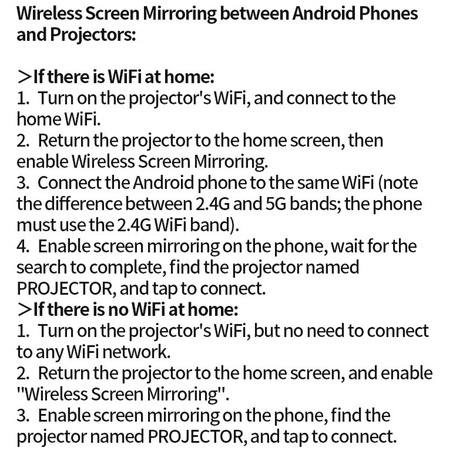 Mini ultra-high-definition portable screen mirroring projector, wireless projection, HDMI connection, USB flash drive support, 720P resolution,1HDMI line as gift