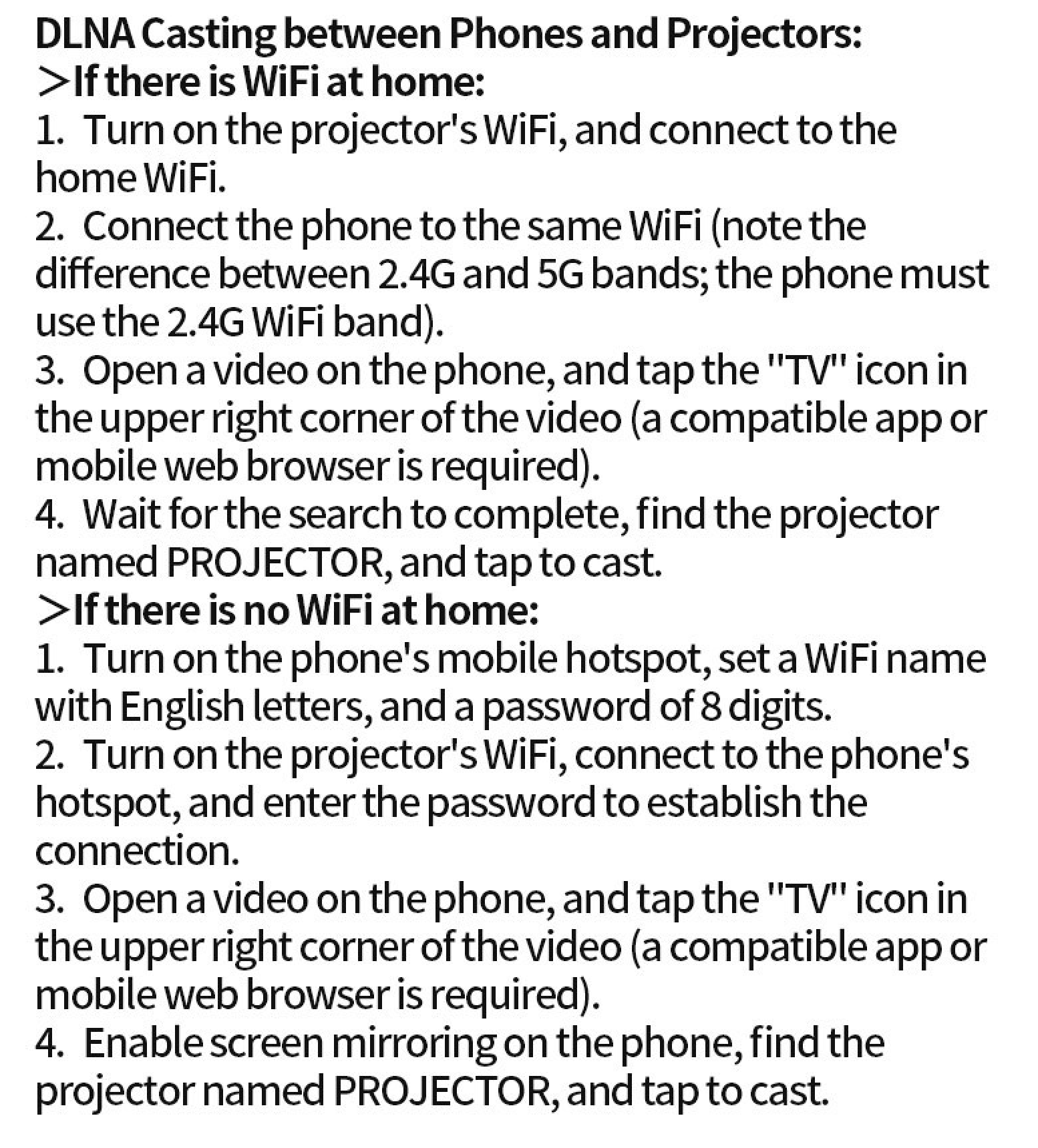 Mini ultra-high-definition portable screen mirroring projector, wireless projection, HDMI connection, USB flash drive support, 720P resolution,1HDMI line as gift