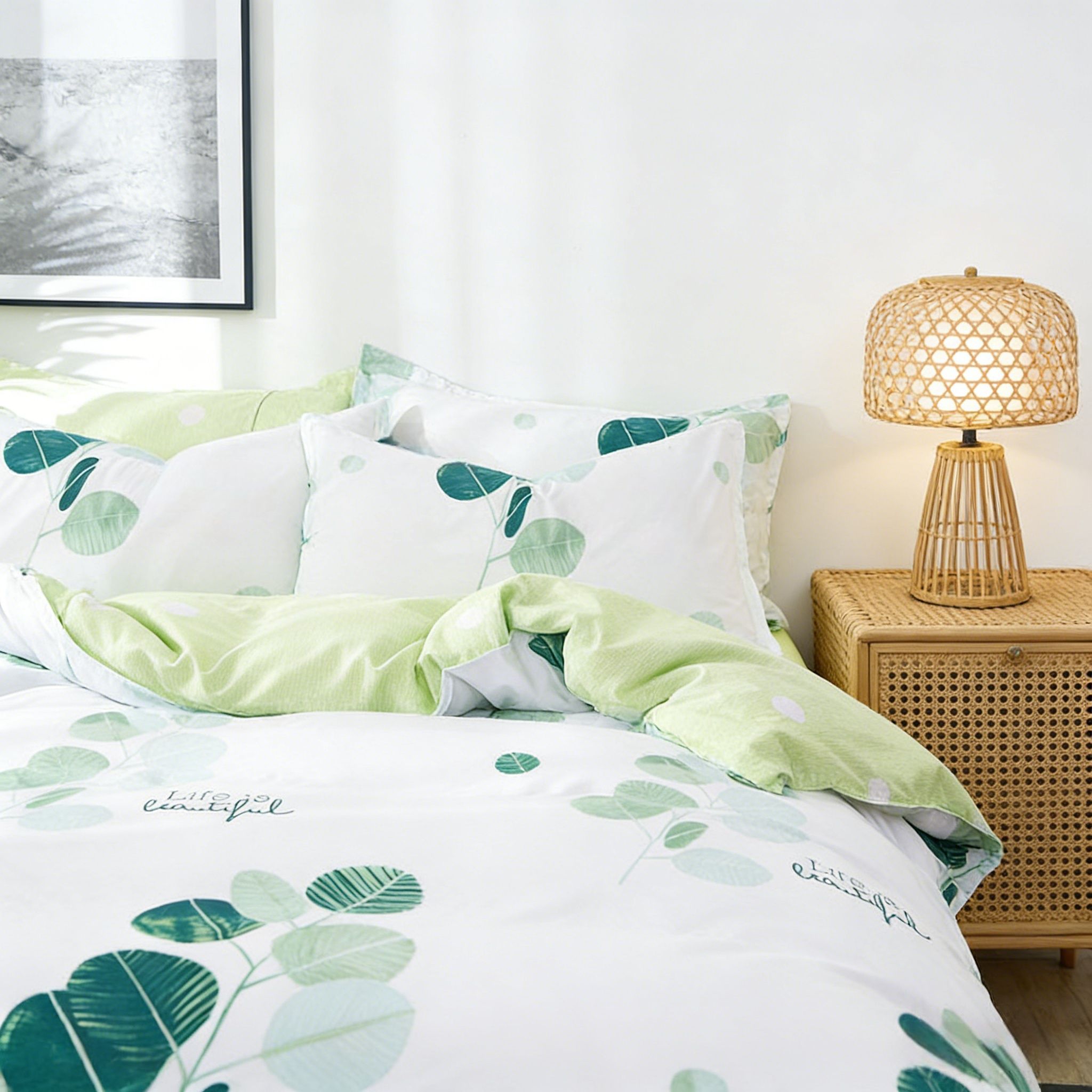 4Pcs of  Bedding Sets Comforter Set Bedding Duvet Covers Set ( 1 Duvet Cover, 2 Pillow cases and 1 Bed-sheet ) Bedding Set(NO Duvet&Pillow)