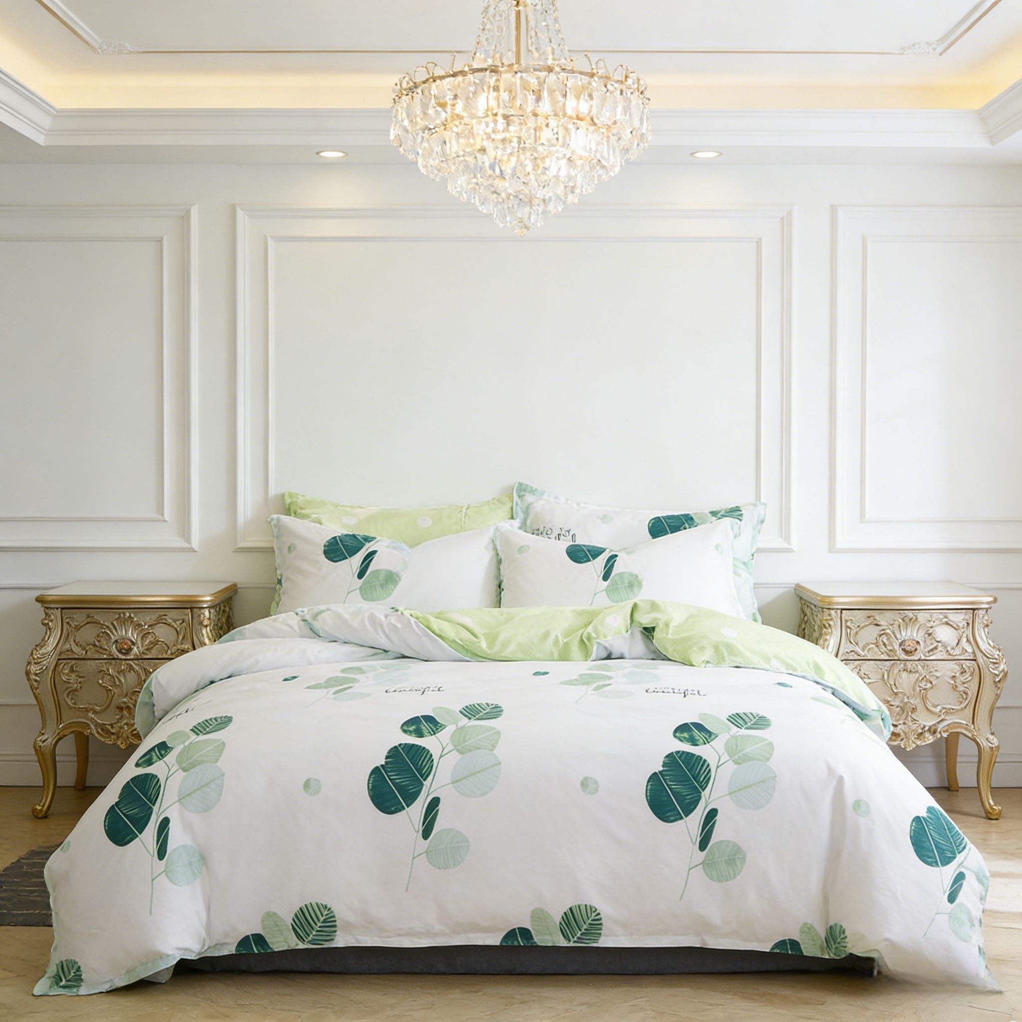 4Pcs of  Bedding Sets Comforter Set Bedding Duvet Covers Set ( 1 Duvet Cover, 2 Pillow cases and 1 Bed-sheet ) Bedding Set(NO Duvet&Pillow)