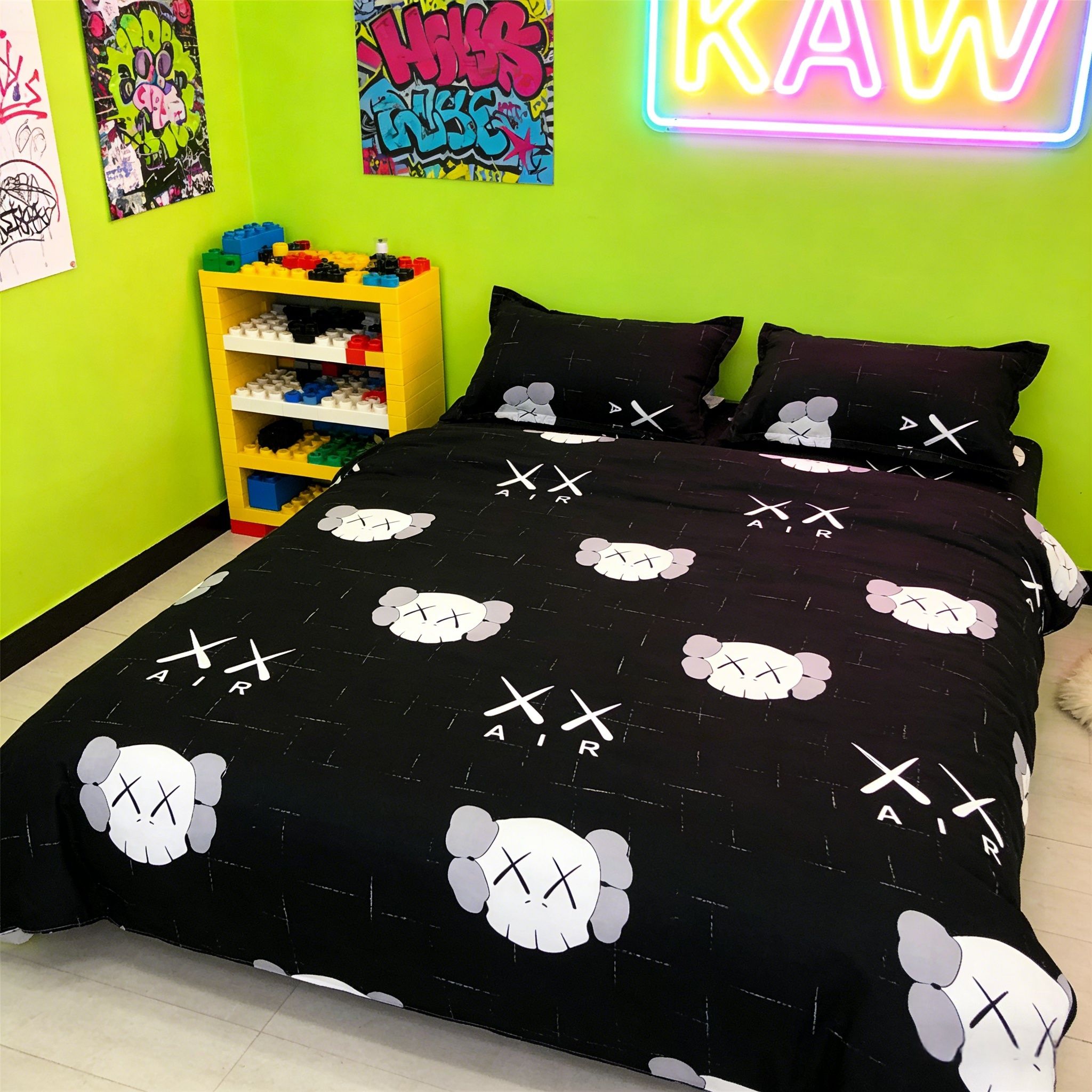 4Pcs of Bedding Sets Comforter Set Bedding Duvet Covers Set ( 1 Duvet Cover, 2 Pillow cases and 1 Bed-sheet ) Bedding Set(NO Duvet&Pillow)