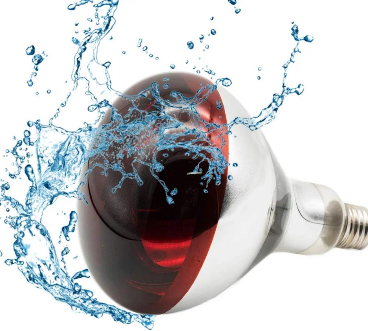 250 Watt Deep Red Infrared Heating Bulb for Chicken Farm, Pig Farm, Pets