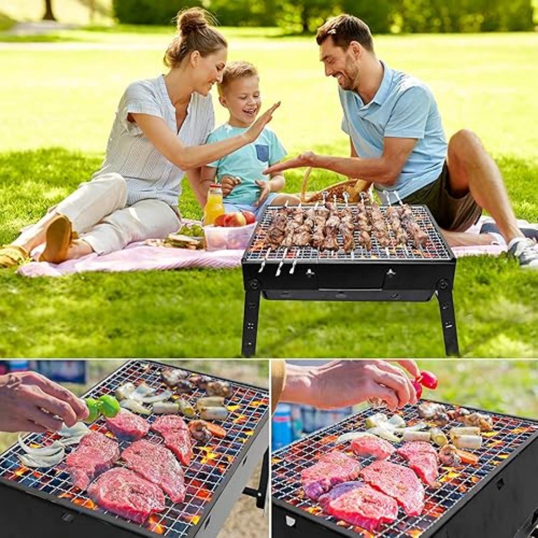 NEW !! Foldable Portable barbecue charcoal grill.