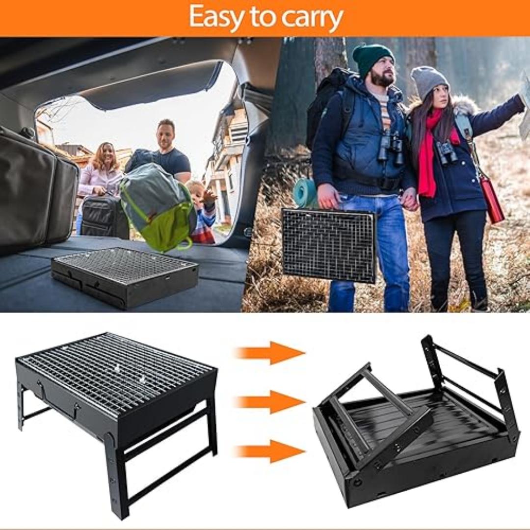 NEW !! Foldable Portable barbecue charcoal grill.