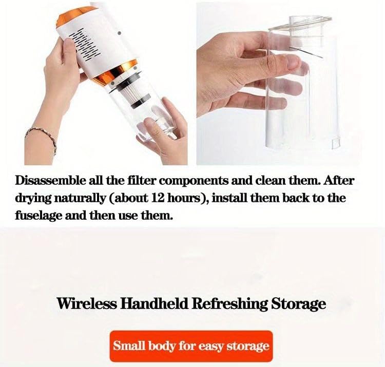 Wireless rechargeable Car/Home Vacuum Cleaner .Suction Power of 8500pa Cordless 3 in 1 Handheld Auto Vacuums Home & Car Dual use mini vacuum cleaners