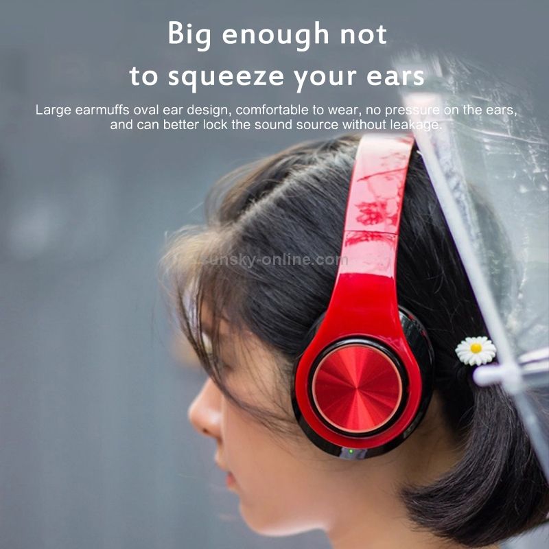 (Ava）B39 Over-Ear Wireless Bluetooth V5.0 Headphones Sport Earphones Retractable Earbuds Headsets Large Capacity Battery Earphones Workout Earphones Durable Earphones with Microphone Music