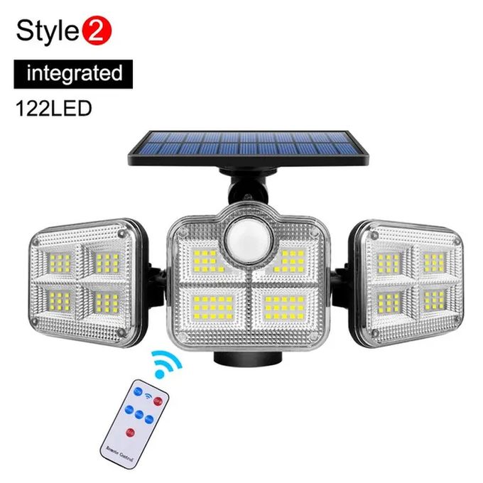 Solar Light 3 Head LED Solar Security Light PIR Motion Sensor Outdoor Garden Wall Flood Lamp