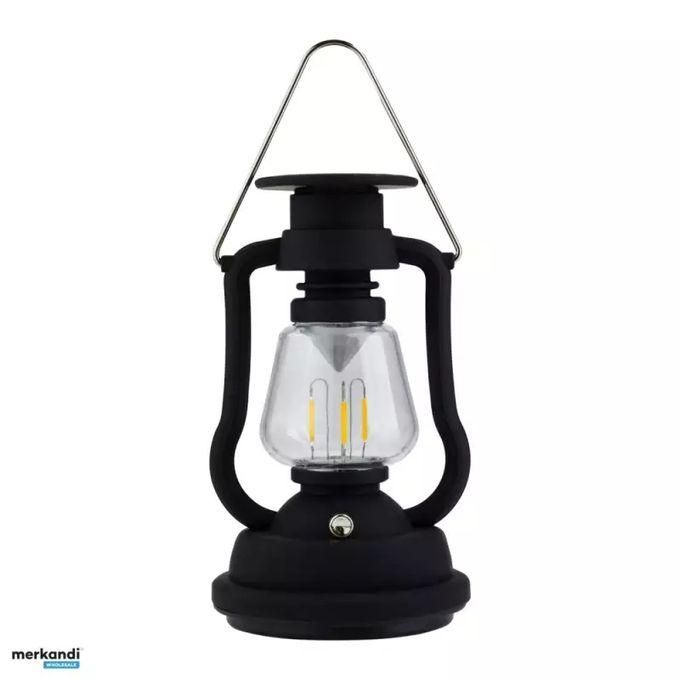 Retro Solar Latern Camping Light Rechargeable Solar Hand Crank DC Charging Hanging Lamp