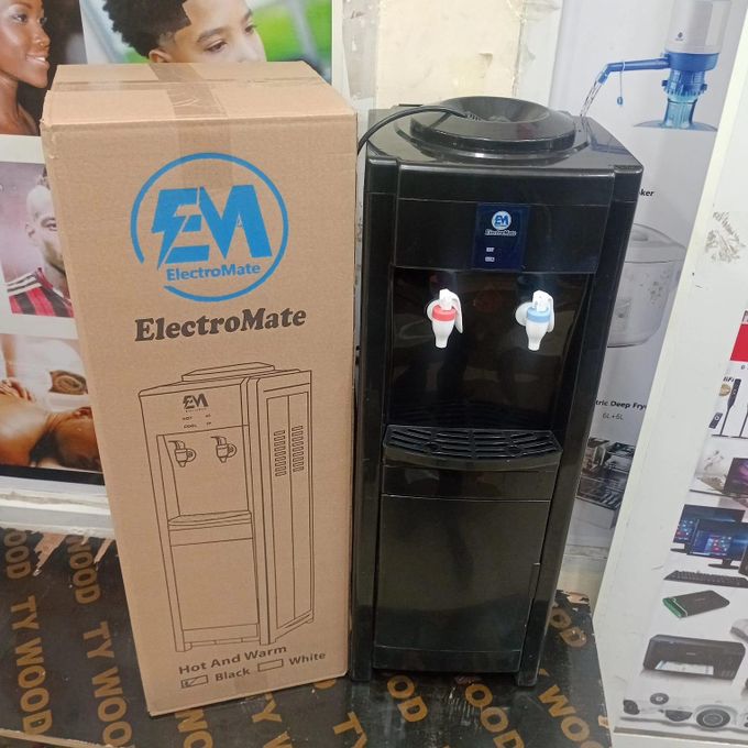 2 Tap Water Dispenser with Hot And Normal + Storage Cabinet - High Quality -Black