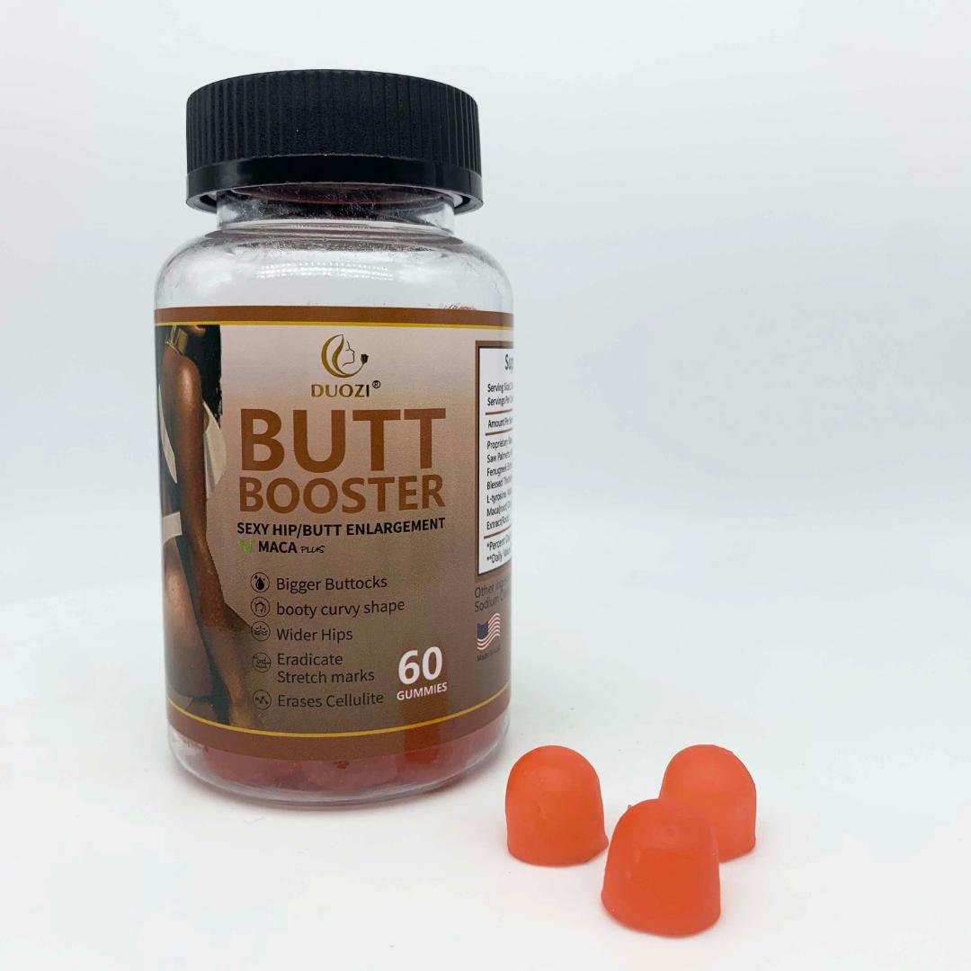 Maca Butt Booster Gummies. (Supports healthy curves, body shaping, and booty growth without harsh chemicals or injections.)