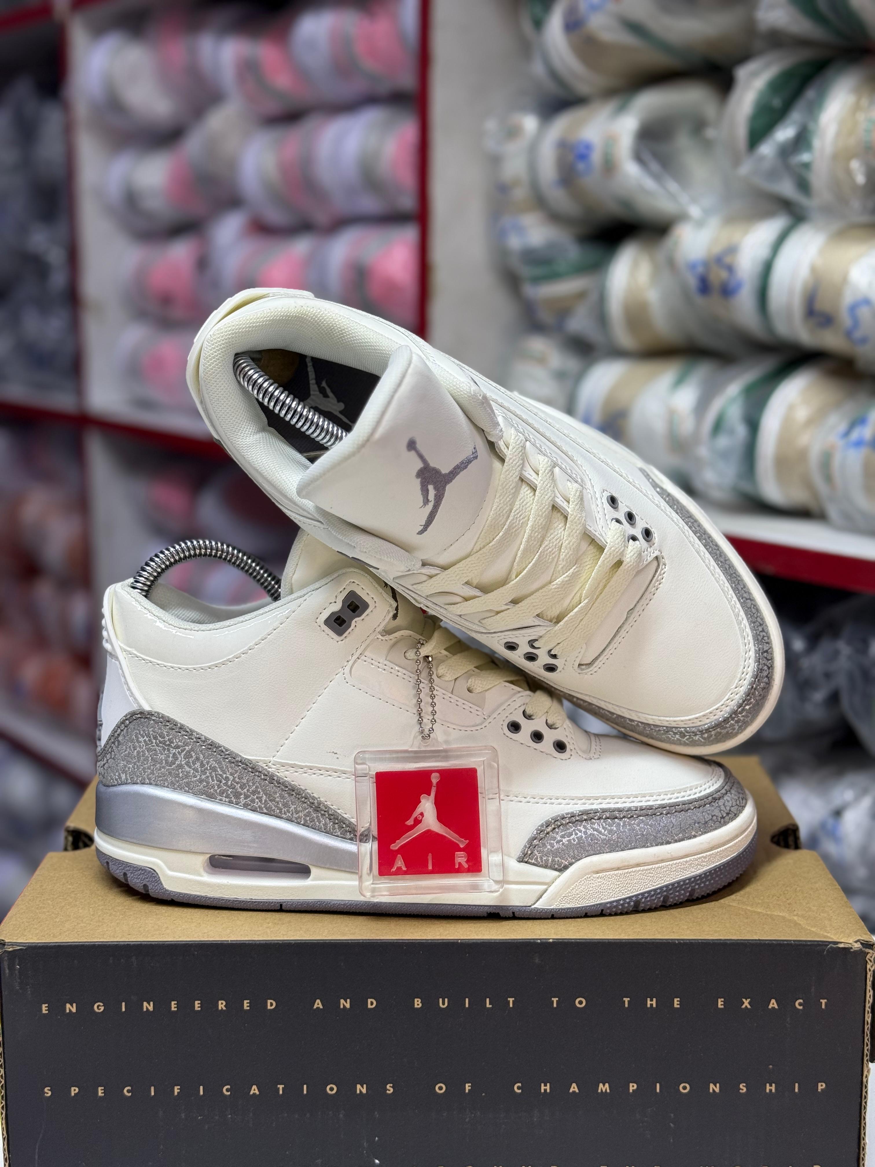 ⚡HIGH QUALITY ⚡UNISEX JORDAN 3SNEAKERS  high quality Jordan 3 sneakers original fashion leather men shoes ❤️‍🔥🔥 all colours and sizes available🔥breathable unisex Jordan 3 sneakers
