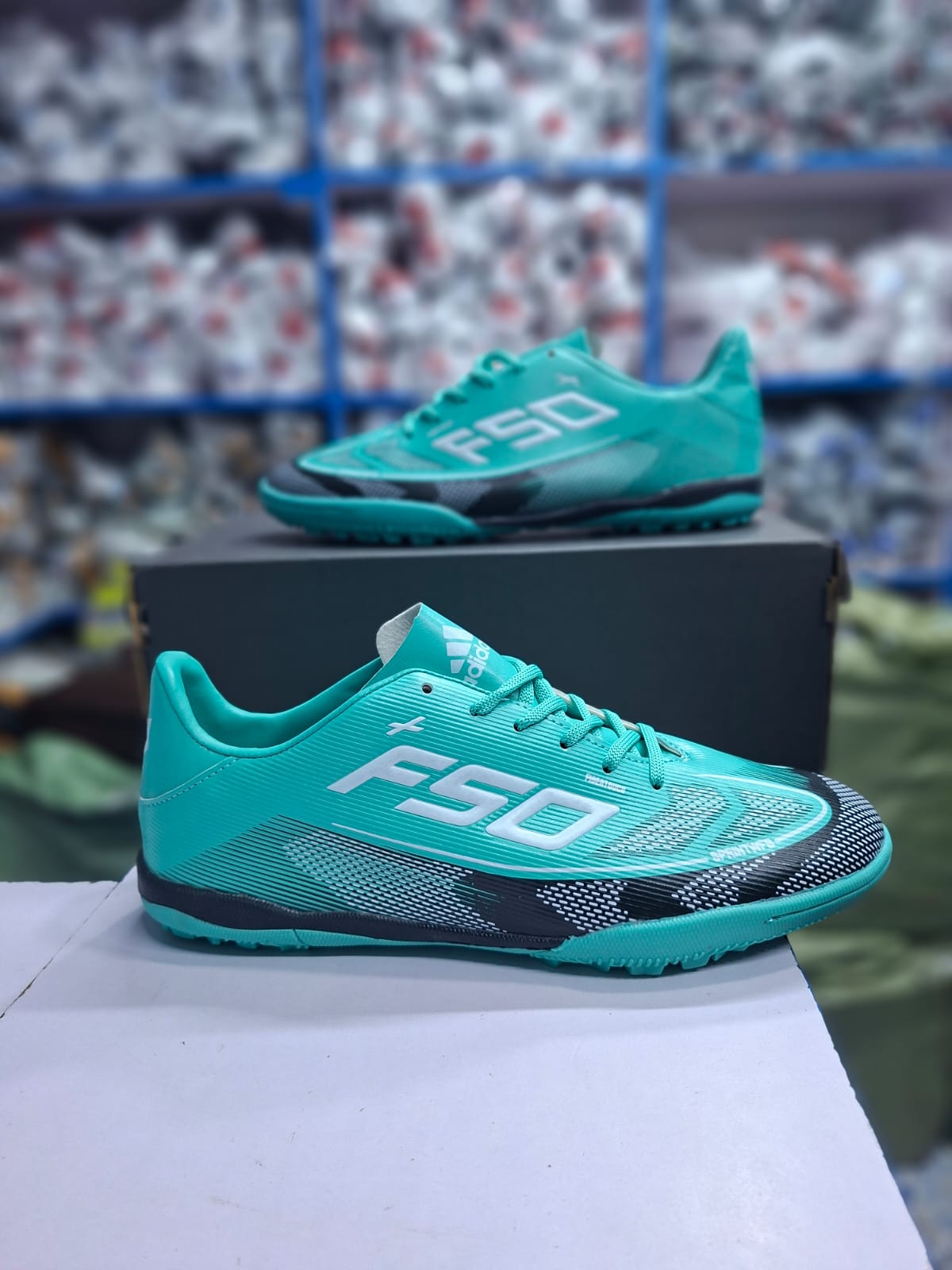 ⚡NEW ARRIVAL F 50 SOCCER TRAINERS⚡  enjoying playing with this new F 50 soccer's 💯 grab to play your soccer with confidence also available in all colors and sizes from 40-44⭐