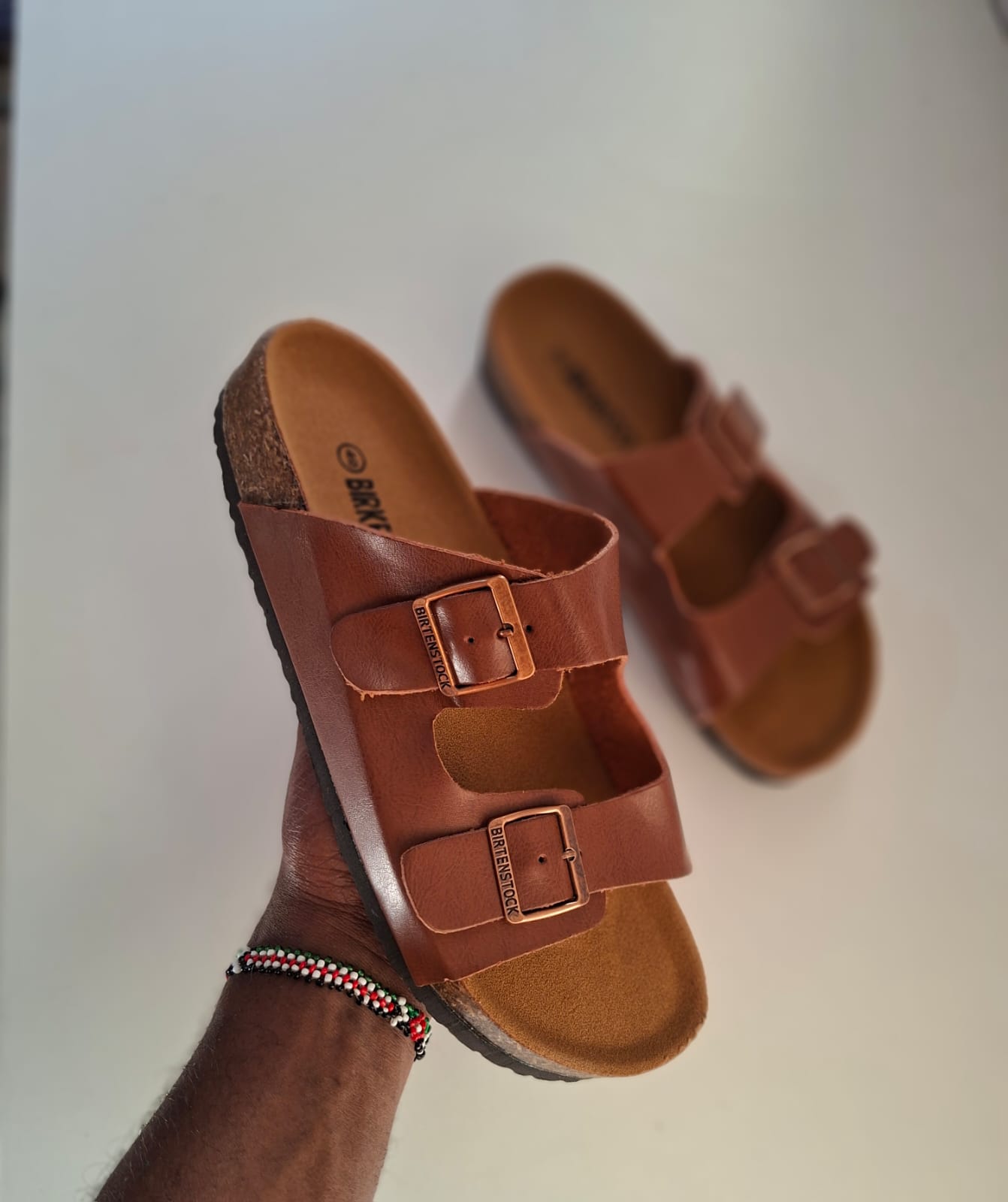 ⚡NEW STOCK  ⚡men's sandals ⚡  get fresh air while walking with this new men,s sandals 💯 grab yours today to walk with confidence also available in colors green, black, orange,  and sizes from 41-45⭐