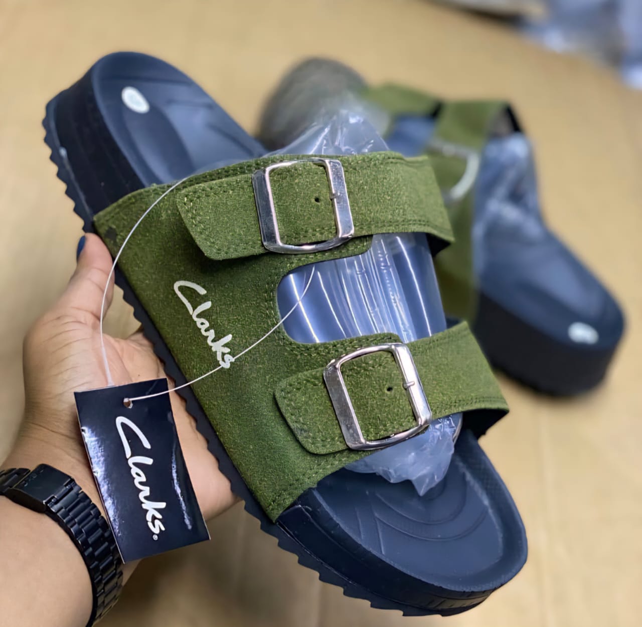 ⚡NEW STOCK⚡men's sandals⚡  step up with style with this new sandals in town💯 grab yours today to walk with confidence also available colors green grey deep blue and sizes from 37-42⭐