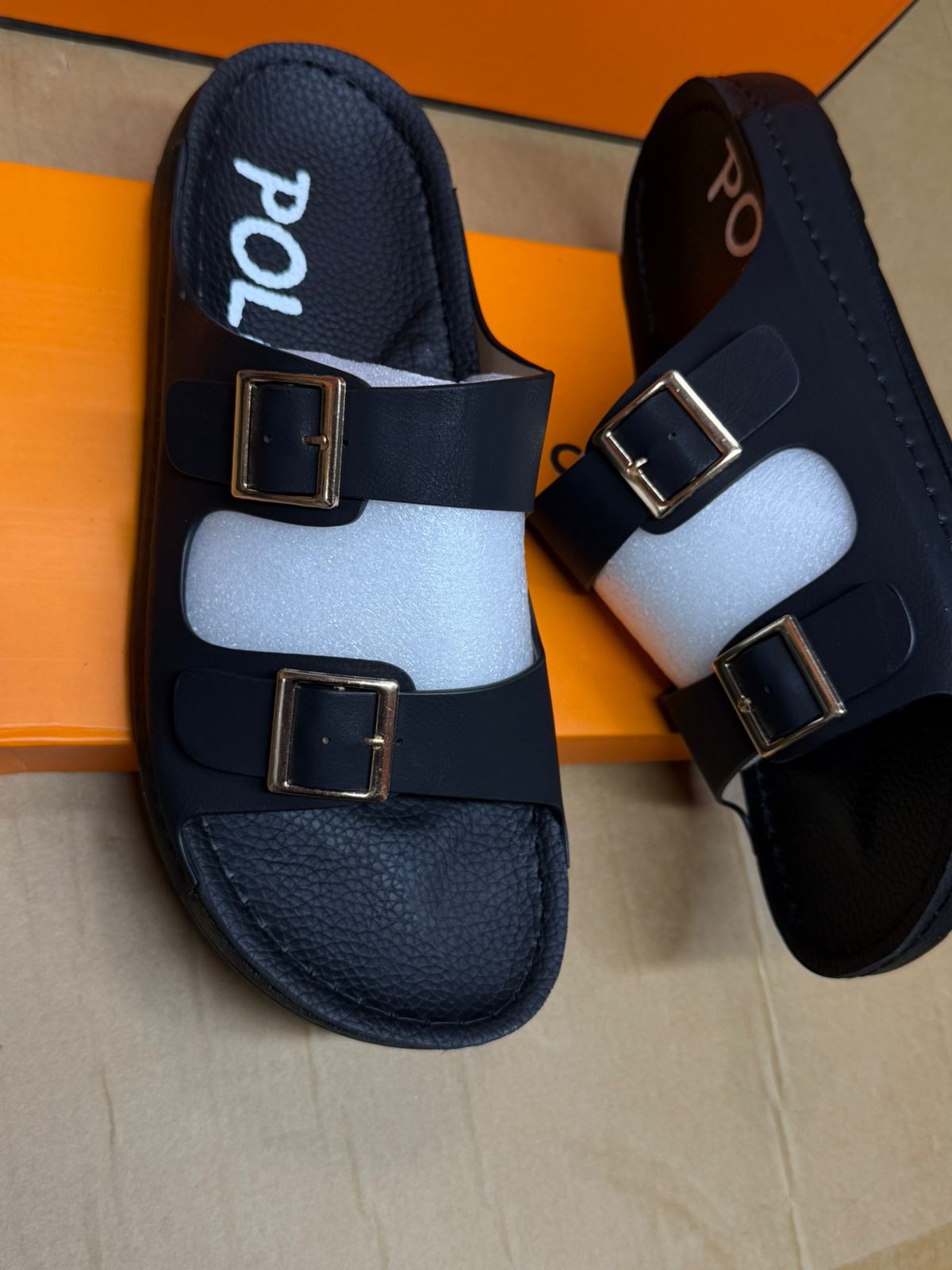 ⚡MEN'S OPEN SHOES⚡ men's sandals⚡ High quality mens leather double buckle slipers outdoor hiking summer sandals All season wearing shoes .Very cute as pictured💯⭐