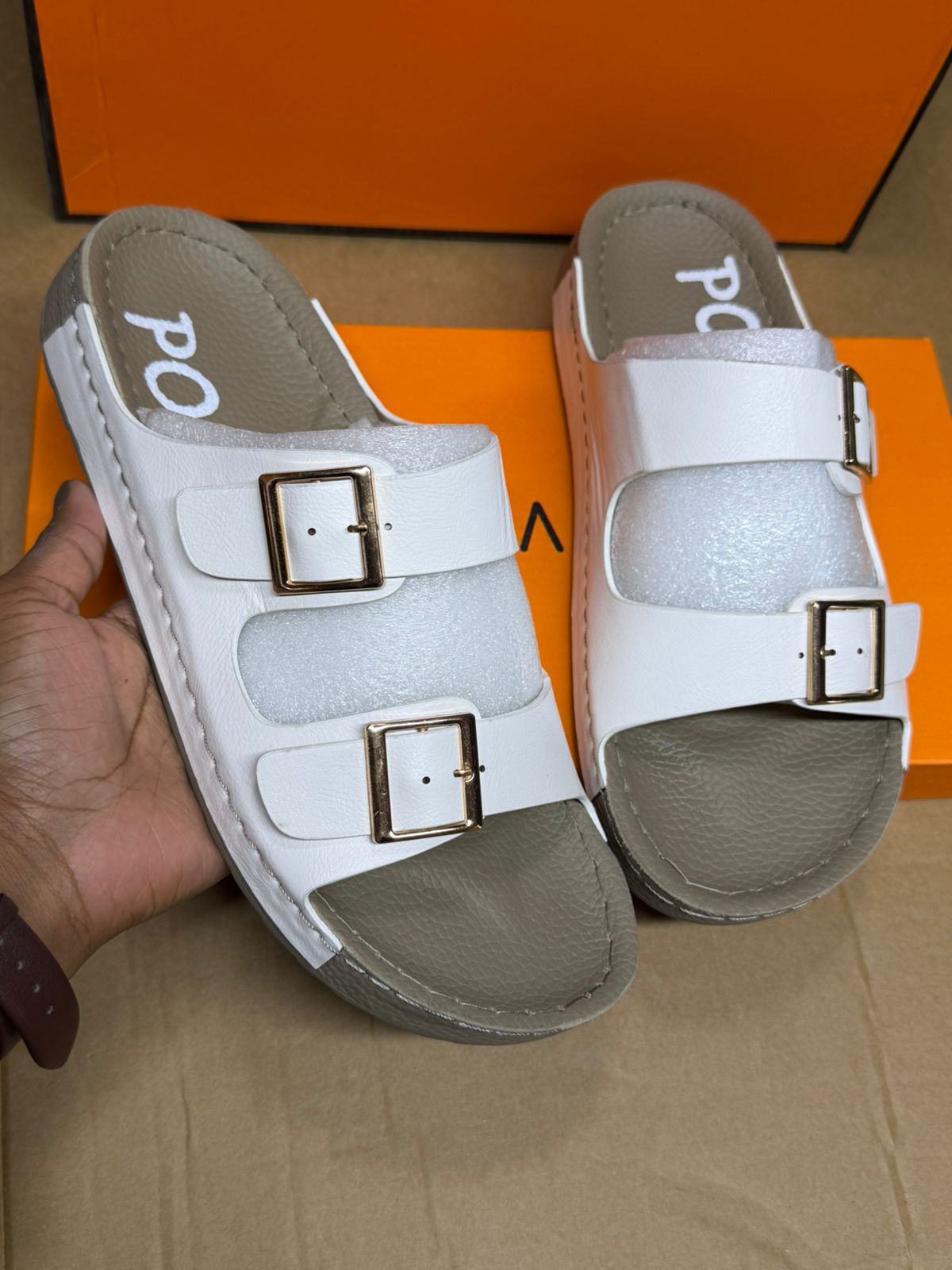⚡MEN'S OPEN SHOES⚡ men's sandals⚡ High quality mens leather double buckle slipers outdoor hiking summer sandals All season wearing shoes .Very cute as pictured💯⭐
