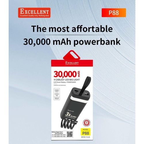 Excellent 30000mAh Power Bank