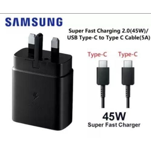 Samsung 45W Original Super Fast Charger With 5A C To C Fast Cable