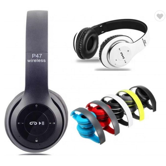 P47 Wireless Bluetooth Headphone With Microphone Foldable Headsets Bass HiFi Sound Music Stereo Earphone For Smartphones TV Game High Quality P47 Wireless Bluetooth Earphone/Headphone/Speaker