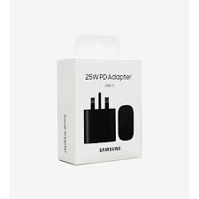 Samsung 25W 3 Pin Super Fast Charging Adapter Type-C Power Wall Charger with PD Fast Charge Support for Galaxy Smartphones, Tablets and USB-C Devices