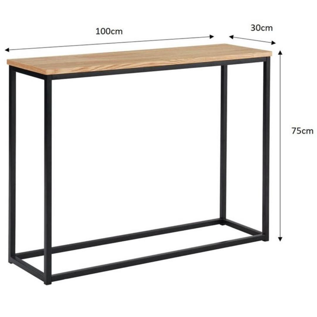 Wood Console Table Industrial Style Hallway Table OEM Custom Design Wooden Entryway Table for Entrance