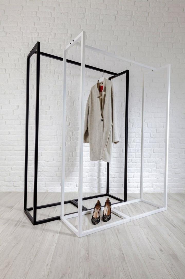 Simple Modern Metal Clothes Storage Racks  Standing Bedroom Living Room Coat Clothes Hanger Rack