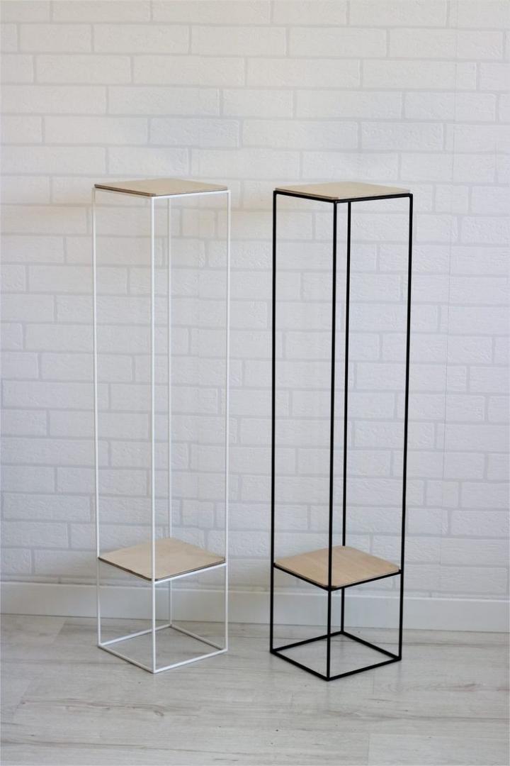High Quality Gold, white and black Flower Stand for outdoor Decoration