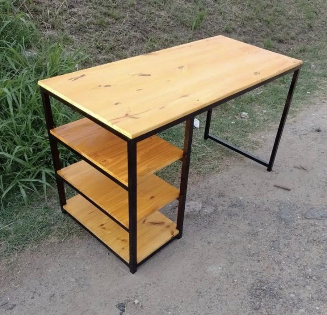 quality affordable office desk with multilayered shelves for home and office spaces