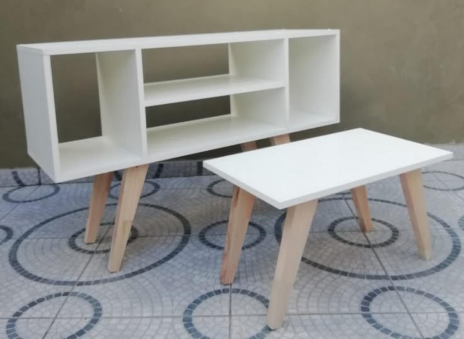 Minimalist Modern White TV Stand with Wood Legs and Storage Shelves strong and sturdy signature living room console