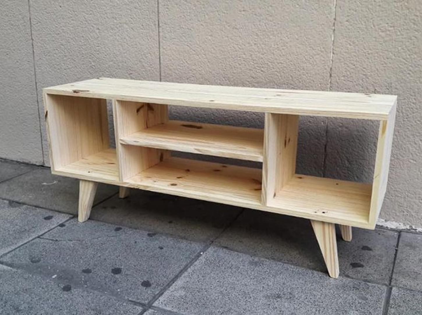 Minimalist Modern White TV Stand with Wood Legs and Storage Shelves strong and sturdy signature living room console