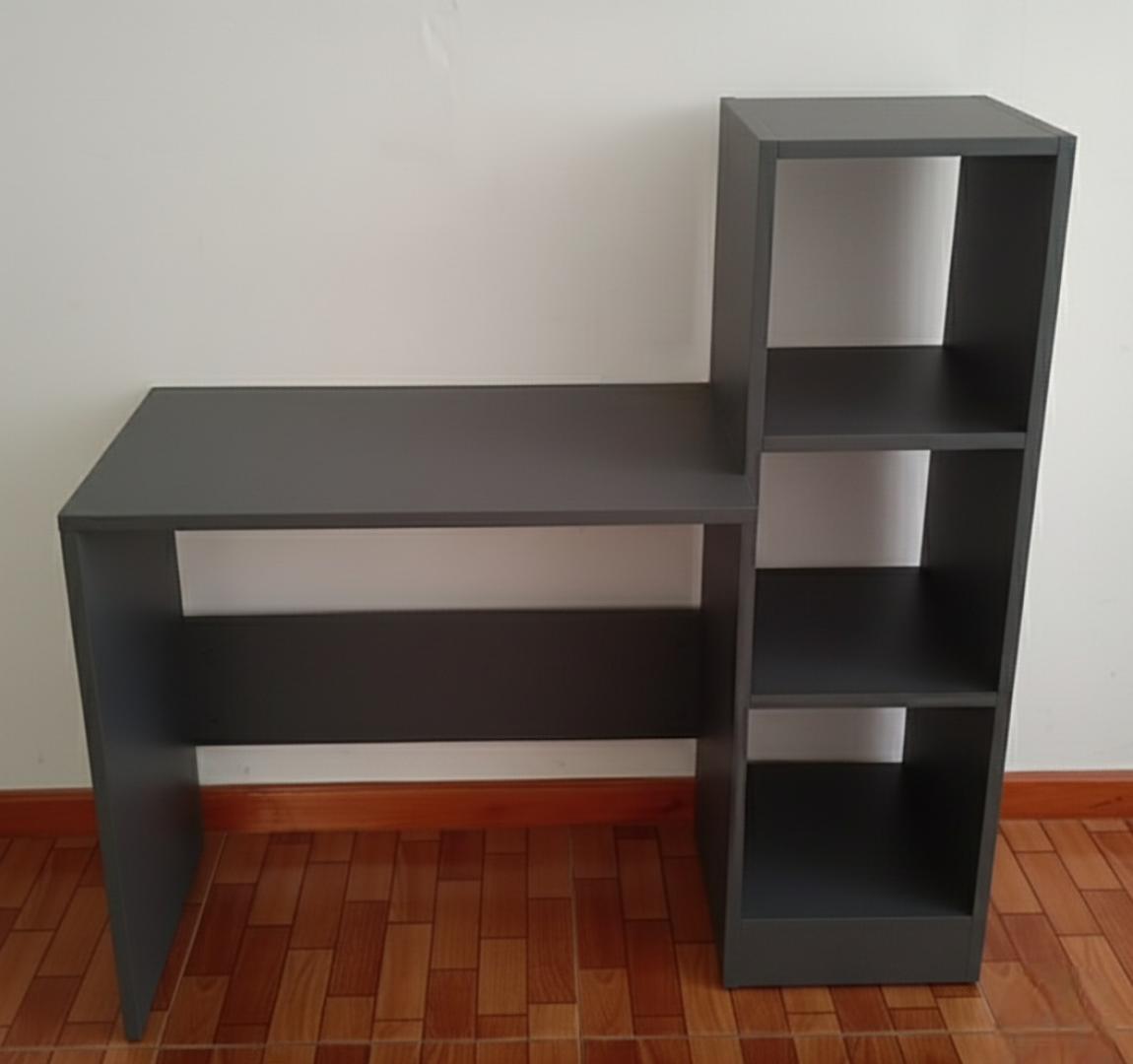 Modern All-in-One office desk Computer Desk with Side Storage Shelves Multipurpose Study Table for Students & Professionals