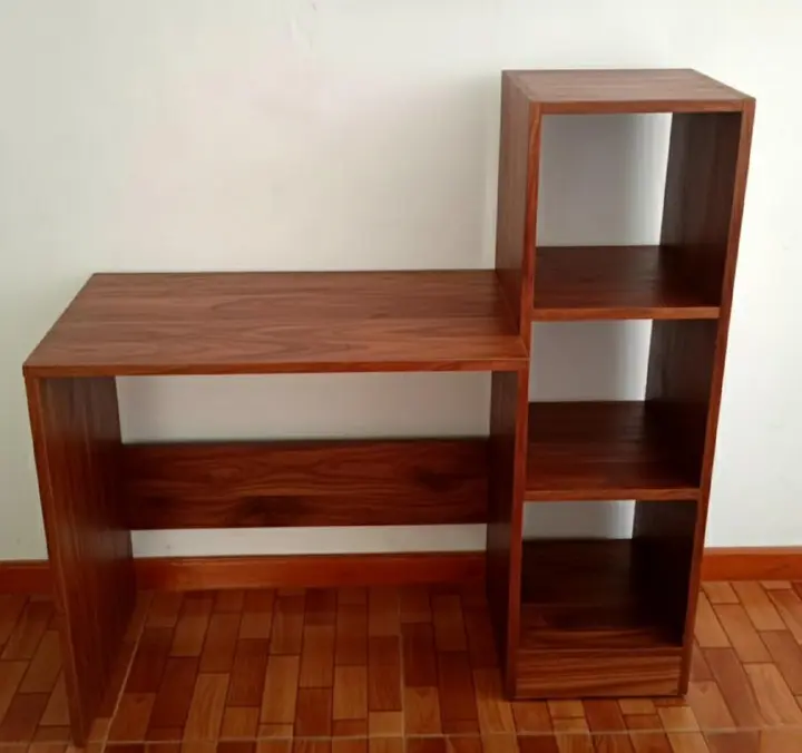 Modern All-in-One office desk Computer Desk with Side Storage Shelves Multipurpose Study Table for Students & Professionals