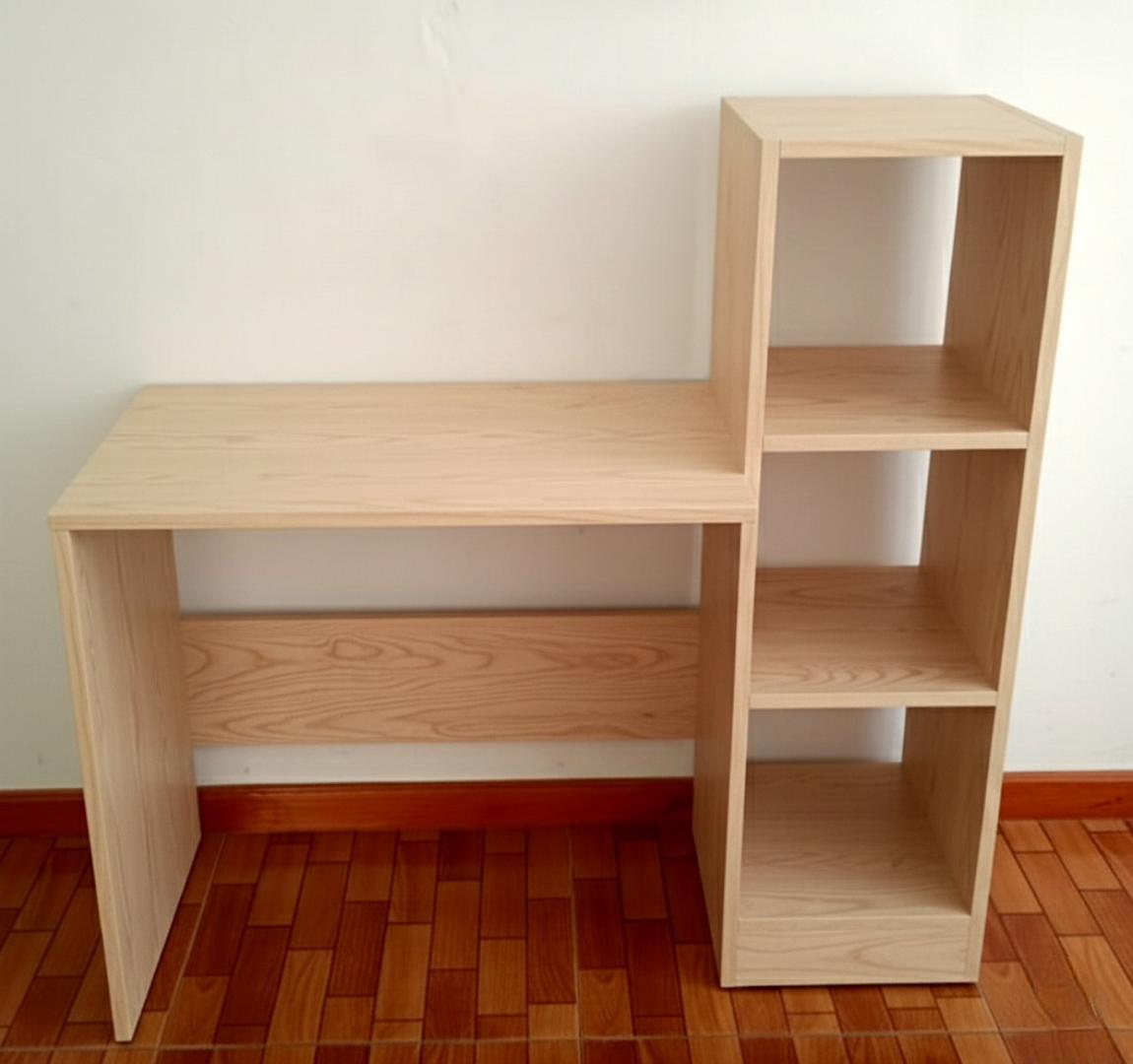 Modern All-in-One office desk Computer Desk with Side Storage Shelves Multipurpose Study Table for Students & Professionals