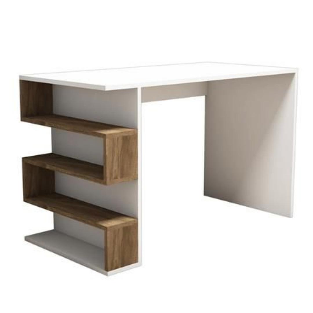 Space-Saving Computer Desk with Side Storage Shelves The "Ascend" L-Shaped Multi-Function Desk