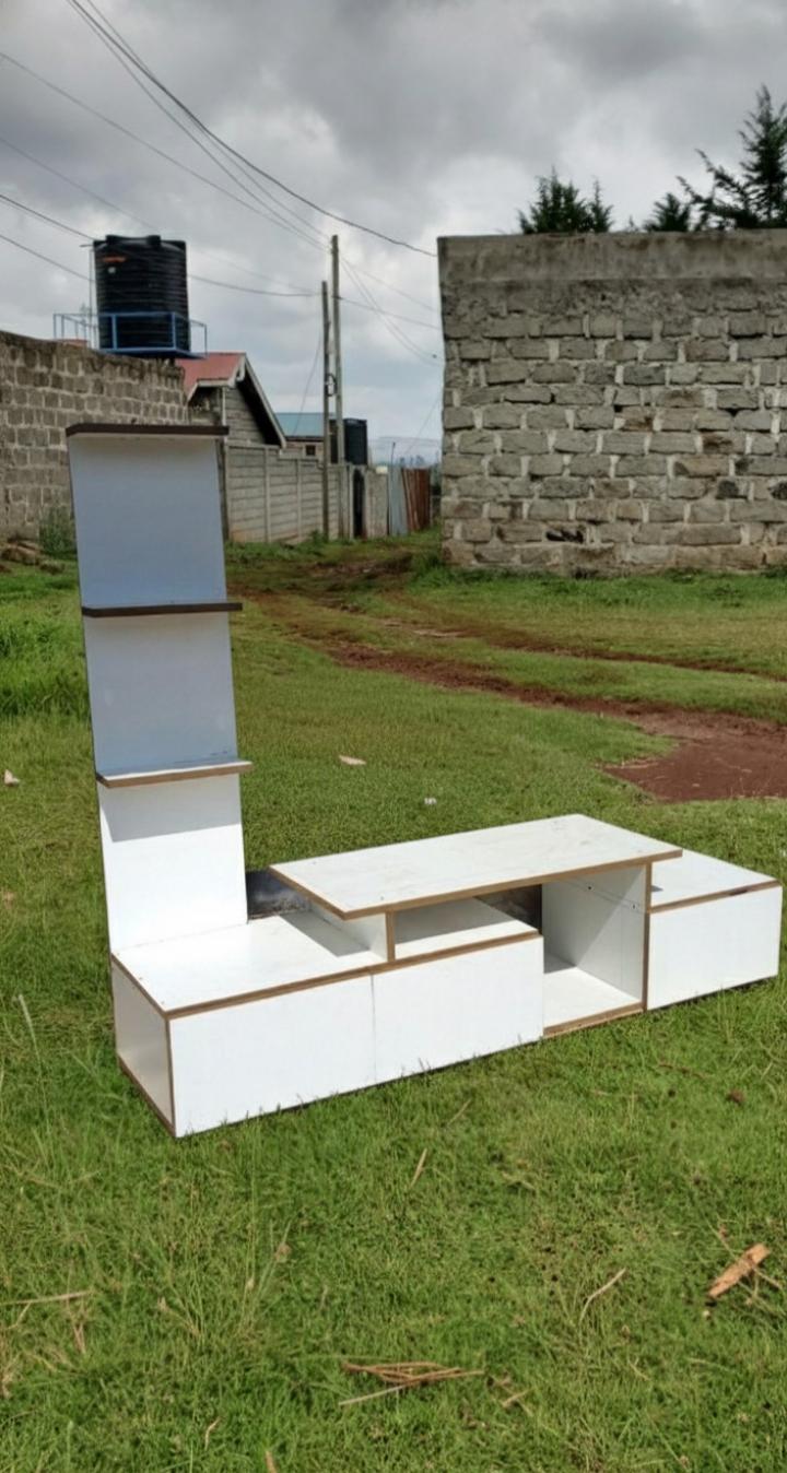 Modern White & Wood TV Stand | Entertainment Unit with Shelves & Storage | Living Room Media Console | Minimalist Home Decor | Kilimall Best Seller