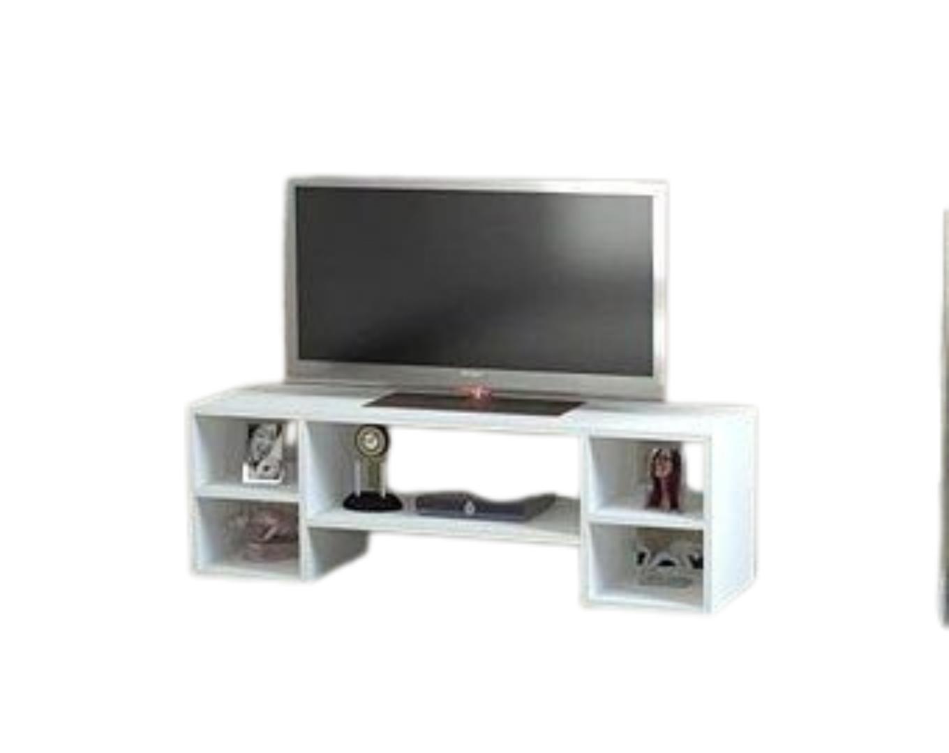 ​Modern TV Stand Console for 50/55/60 Inch Flat Screen TV, Media Storage Cabinet, Entertainment Unit with Shelves, Living Room/Bedroom Furniture