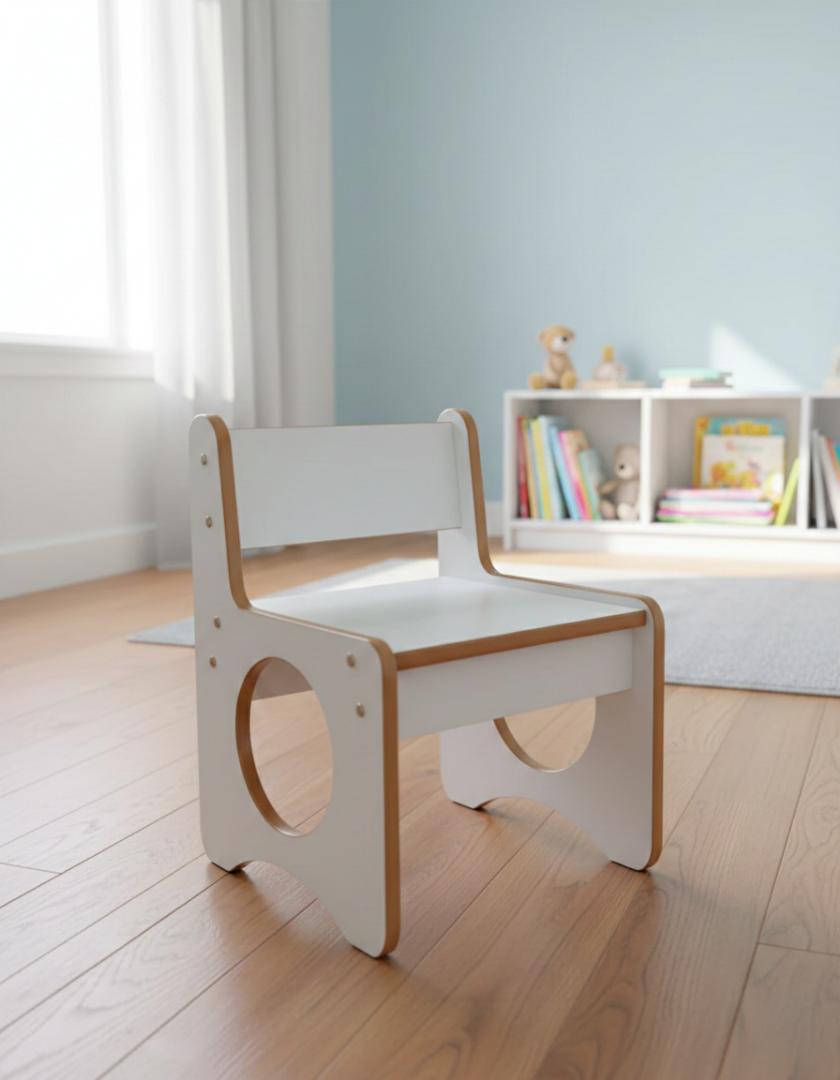 ​Premium Wooden Montessori Kids Study Table and Chair Set - Ergonomic Toddler Activity Desk for Drawing, Reading & Homework - Durable Nursery Furniture for Boys & Girls - Stylish Home & School Desk