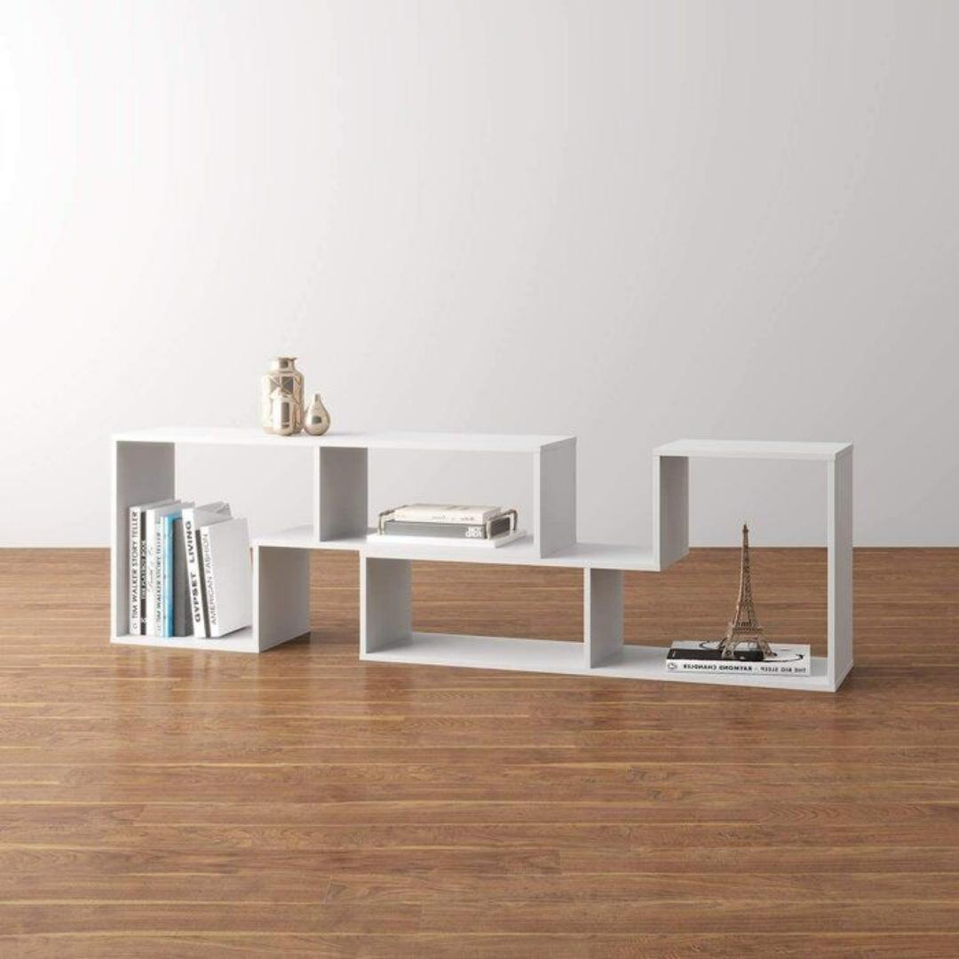 ​Modern Modular TV Stand & Wall Shelf Unit - Large 190cm Adjustable Entertainment Center - Multi-functional Display Rack & Media Console for Living Room Home Decor - Sleek Minimalist Storage Cabinet