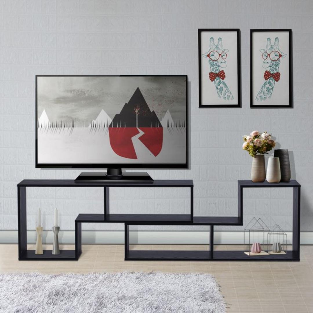 ​Modern Modular TV Stand & Wall Shelf Unit - Large 190cm Adjustable Entertainment Center - Multi-functional Display Rack & Media Console for Living Room Home Decor - Sleek Minimalist Storage Cabinet