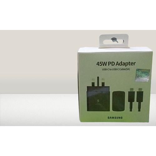Samsung ORIGINAL 45 Watts Fast Charger Adapter with C to C cable