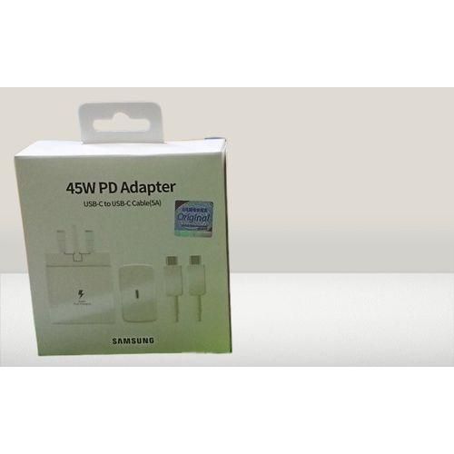 Samsung ORIGINAL 45 Watts Fast Charger Adapter with C to C cable