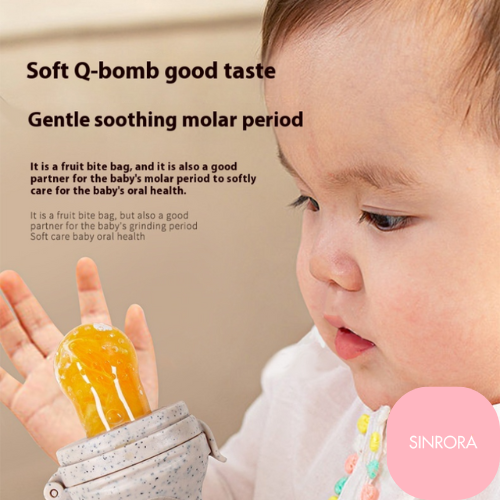 (EASY TO EAT)Baby Fruit Feeder Pacifier - Teething Relief, Fresh Food & Frozen Milk Popsicle Holder - Safe & Easy Feeding for Infants & Toddlers - [Color: Brown]