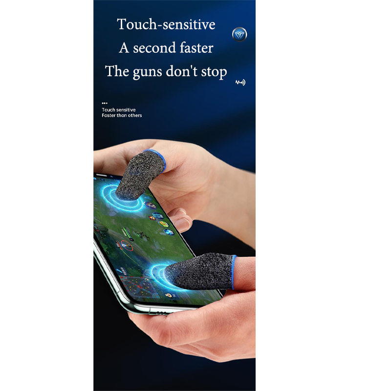 Mobile Game Sweat Resistant Finger Sleeve Audio Game Finger Sleeve Game E-sports Artifact PUBG Mobile, Garena Free Fire Mobile Game Sweat Resistant Finger Cover